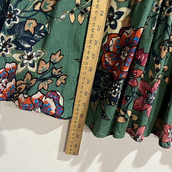 Illa Illa Floral Green Sleeveless Dress size S - Picture 4 of 6